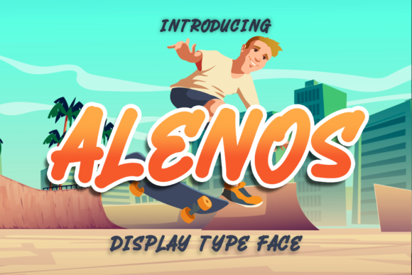 Alenos Display Font for Creative Editorial Designs