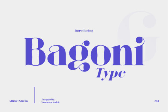 Bagoni: A Display Font for Editorial Design and Branding