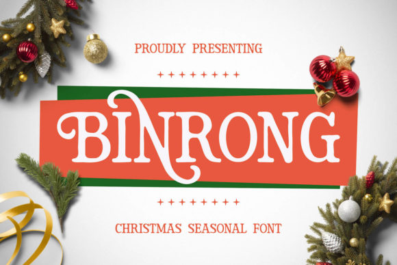 Binrong: A Vintage Styled Display Font for Editorial Design