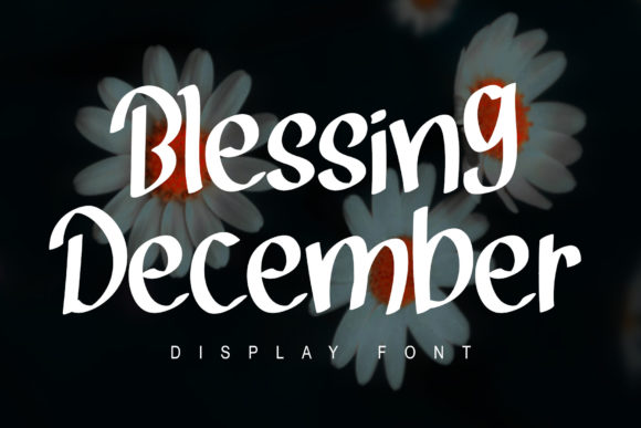 Blessing December Display Font for Web Design Projects