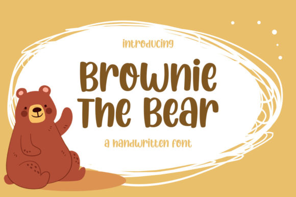 Brownie the Bear for Chalkboard Quotes and Branding