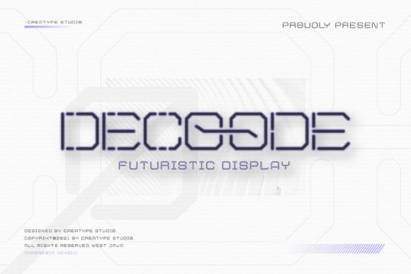 Decoode Futuristic Display for Modern Branding and Design