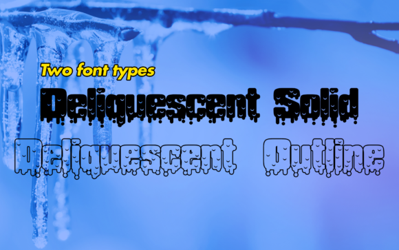 Deliquescent: A Winter-Inspired Display Font for Digital Creativity