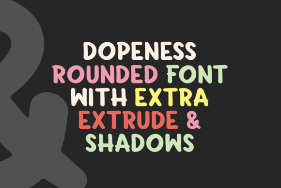 Dopeness: A Modern Display Font for Bold Editorial Designs