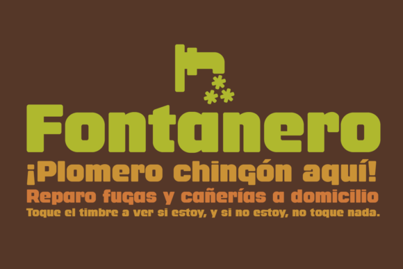 Fontanero: A Geometrical Font for Modern Editorial Design