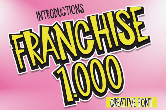 Franchise 1000 Font for Web Design and Branding Projects