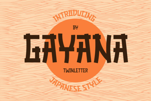 Gayana: A Faux-Japanese Display Font for Editorial Design