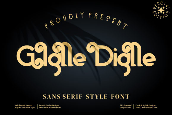 Giglle Diglle Display Font for Luxury Branding and Creative Campaigns