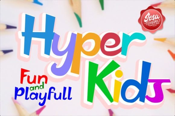 Hyper Kids: A Bold Display Font for Web Design and Branding