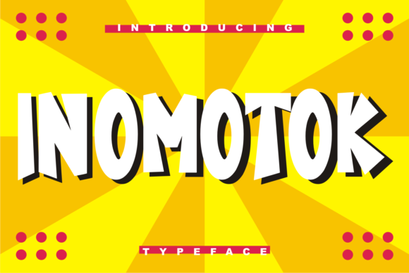 Inomotok: A Cool Display Font for Bold Editorial Designs