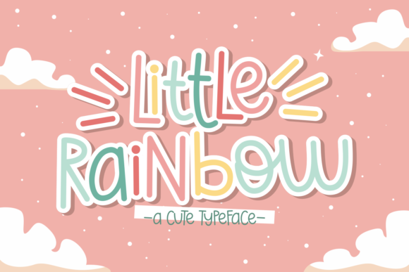 Little Rainbow: A Playful Display Font for Creative Projects