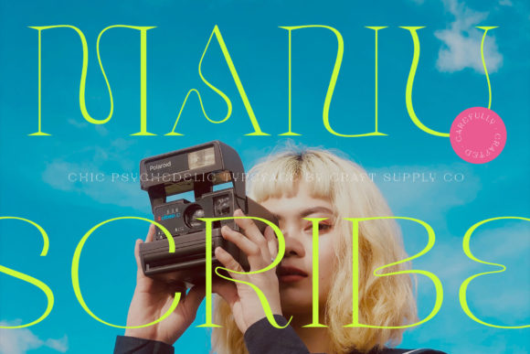 Manuscribe: A Wavy Display Font for Elegant Editorial Design