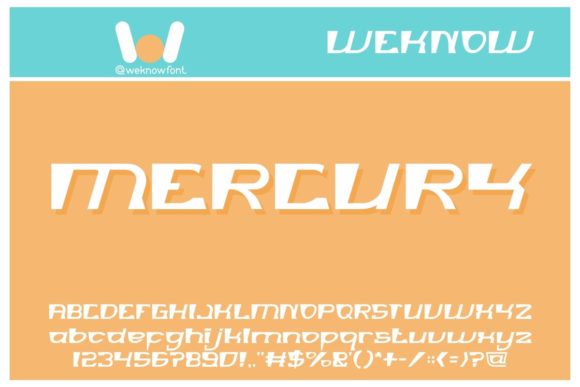 Mercury Display Font for Creative Makers and Branding