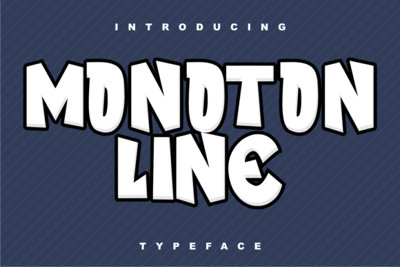 Monoton Line: A Bold Display Font for Creative Branding