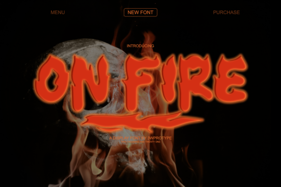 On Fire: A Display Font for Bold Editorial Statements