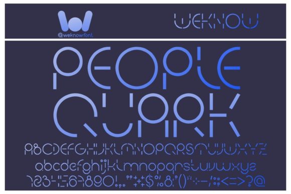 People Quark: A Tech-Inspired Display Font for Bold Web Designs