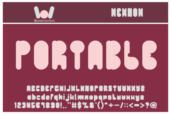 Portable Font: A Versatile Display Font for Creative Designers