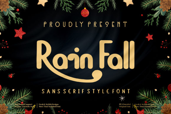 Rain Fall: A Chic Display Font for Luxury Web Design