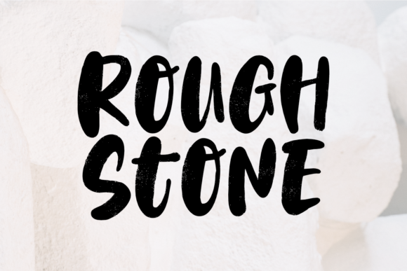 Rough Stone: A Bold Display Font for Standout Branding