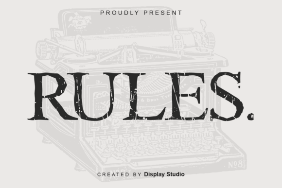 Rules Font: A Bold Display Font for Modern Design