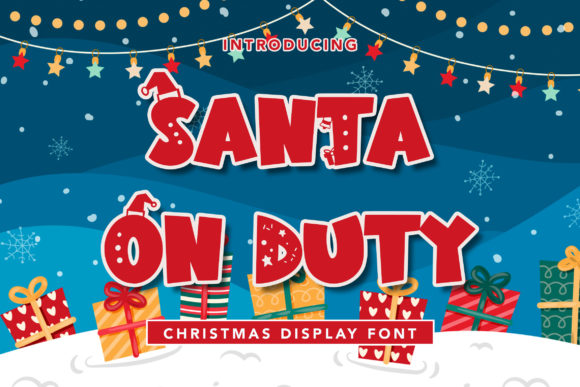 Santa on Duty: A Festive Font for Branding and Design