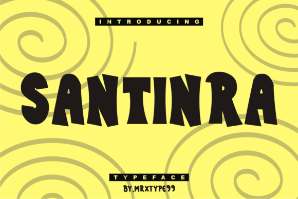 Santinra: A Cool Display Font for Modern Editorial Design