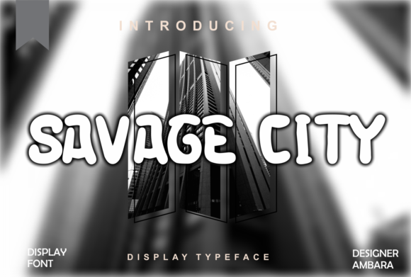 Savage City Display Font for Bold Digital Designs