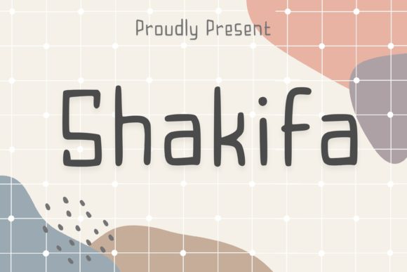 Shakifa: A Playful Display Font for Creative Projects