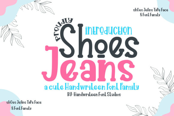 Shoes Jeans Font for Friendly Editorial Design