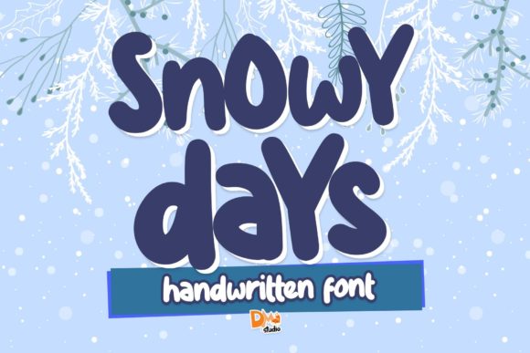 Snowy Days: A Playful Display Font for Eye-Catching Digital Content