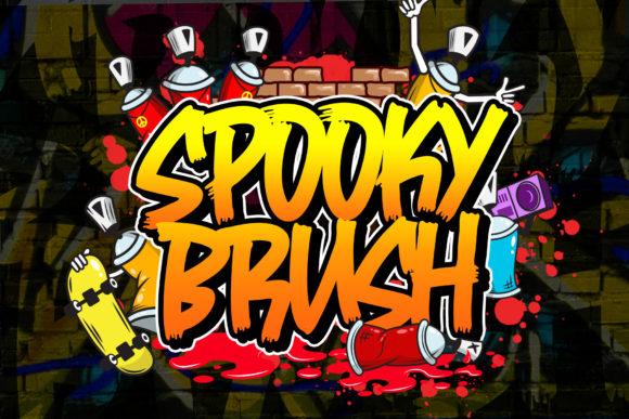 Spooky Brush Font for Bold Craft Creations