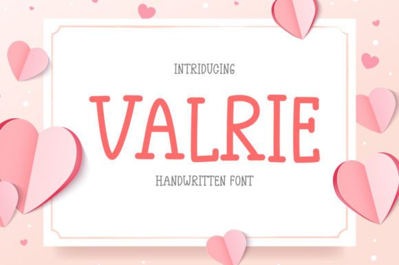 Valrie: A Modern Display Font for Digital Creativity