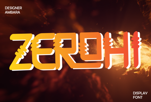 Zerohi: A Display Font with Gaming Energy for Modern Design