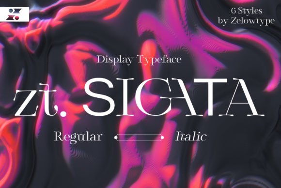 Zt Sigata Display Font for Editorial Design